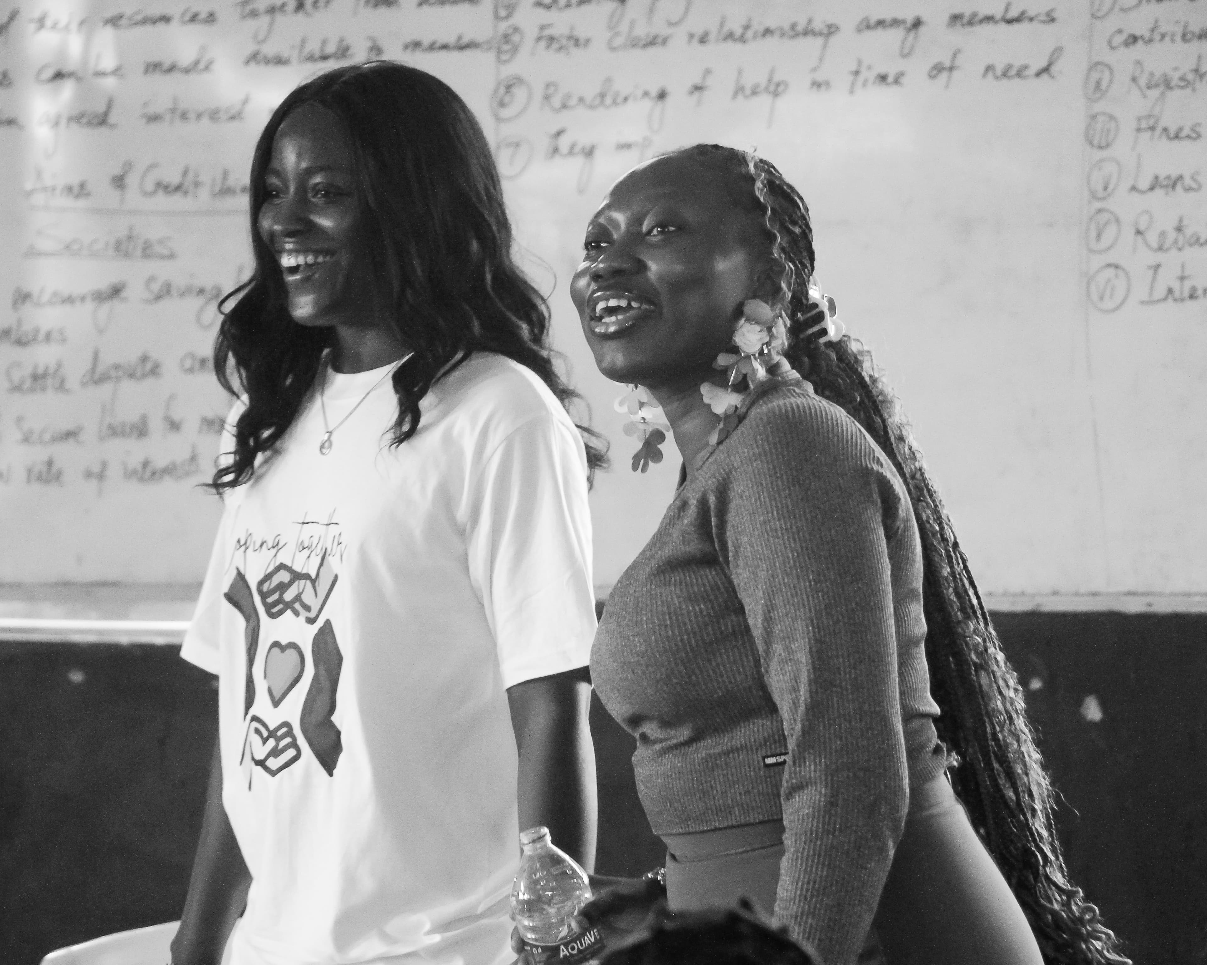 Dr. Odejide Toluwalase and Fakile Modasola addressing the children